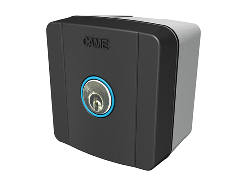 Купить ключ-выключатель накладной CAME SELC1FDG с синей подсветкой с доставкой и установкой в Шахтах